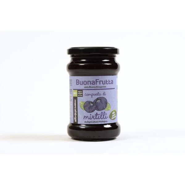 composta di mirtilli BIO con zucchero di frutta gr. 340 - cod. 949